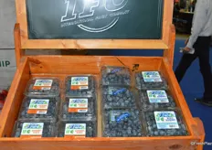 Peruvian blueberries at the booth of the International Fruit Company.